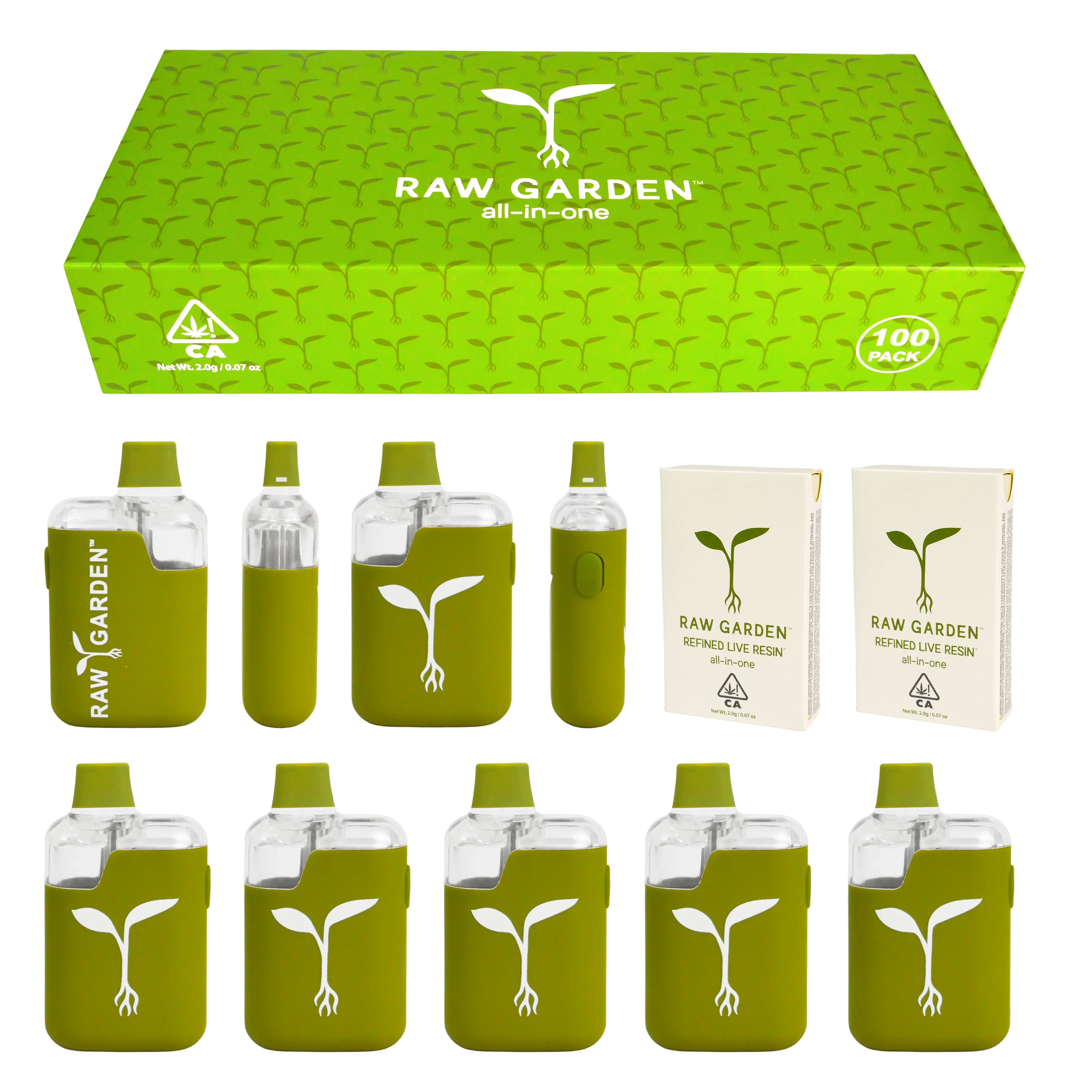Empty Raw Garden Disposable Live Resin All in One 2g suppliers