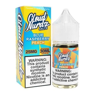 Blue Raspberry Peach oleh Cloud Nurdz TFN Salts 30ml